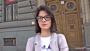 GERMAN SCOUT - Legal Jahre junge Studentin Sara AO Assfuck penetration gefickt bei echten Casting nach der Uni